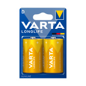 Батарейка D VARTA LR20/D Longlife Mono 1.5V (2 шт.)
