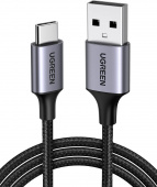 Кабель UGREEN US288 USB-A 2.0 to USB-C Cable Nickel Plating Aluminum Braid 0.5m (White)
