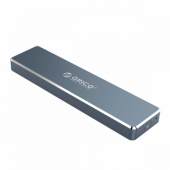 Внешний корпус NGFF M.2 SSD ORICO PVM2F-C3-GY-BP <USB3.1 Type-C, 5Gbps, 2 ТБ, 104*26*10mm>