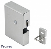 Электромеханический замок с толкателем и датчиком положения двери Promix-SM308.10.1 silver