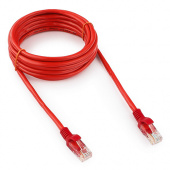 Патч-корд UTP Cablexpert PP12-3M/R кат.5e, 3м, литой, многожильный (красный)