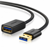 Кабель UGREEN US129 USB 3.0 Extension Male Cable 1.5m (Black), 30126