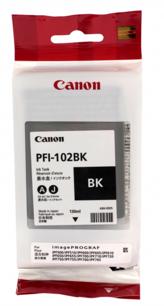 Cartridge Canon/PFI-102B/Designjet/№102/black/130 ml