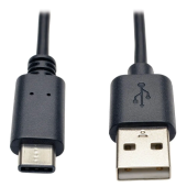 Кабель Vention USB 2.0, A Male to C Male, 5A Cable 0.25м, Black, PVC type. CORBC