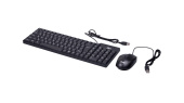 Комплект проводной клавиатура+мышь Ritmix RKC-010 черный