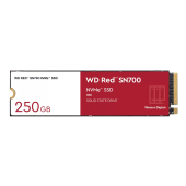 Твердотельный накопитель  250GB SSD WD RED SN700 NVMe M.2 PCI-E R3100Mb/s, W1600MB/s WDS250G1R0C