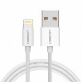 Кабель Ugreen US155 Lightning To USB 2.0 A Male Cable/White 1M, 20728