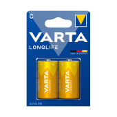 Батарейка С VARTA LR14/C Longlife Baby 1.5V (2 шт.)