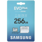 Карта памяти 256GB Samsung EVO Plus microSDXC+Adapter, Class 10, MB-MC256KA/EU