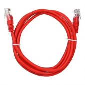 Патч-корд UTP Cablexpert PP6U-1M/R  кат.6, 1м, литой, многожильный (красный)