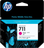 Картридж HP CZ135A (711) комплект из 3 стандартных картриджей розовый, 3-pack