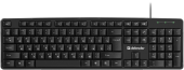 Клавиатура проводная Defender Next HB-440 (Черный), USB, ENG/RUS,стандарт, НОВИНКА!