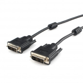 Кабель DVI-D single link Cablexpert CC-DVI-BK-6, 19M/19M, 1.8м, черный, экран, феррит.кольца, пакет