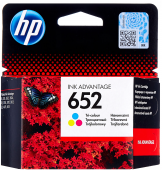 Cartridge HP Europe/F6V24AE/Ink/№652/tri-colour/5 ml