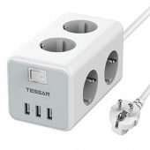 Сетевой фильтр Tessan TS-306 серый