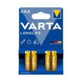 Батарейка AAA VARTA LR03/AAA Longlife Micro 1.5V (4 шт)