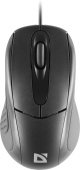 Мышь проводная Defender Standard MB-580 черный,3 кнопки,1000 dpi, НОВИНКА!