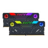 Оперативная память 32GB Kit (2x16GB) GEIL EVO V RGB 6400Mhz DDR5 PC5-51200 GESG532GB6400C38ADC Black