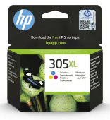Оригинальный струйный картридж увеличенной емкости HP 305XL, трехцветный (3YM63AE)
