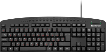 Клавиатура проводная Defender Atlas HB-450 RU/ENG,черный,мультимедиа 124 кн., НОВИНКА!