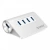 USB Хаб ORICO M3H4-V1-SV (BP) <USB3.0x4, SILVER, 93*66*32mm M3H4-V1-SV-BP>