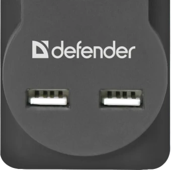 Сетевой фильтр Defender DFS 753 - 3,0 М, 2xUSB, 2.1A, 5 outlets