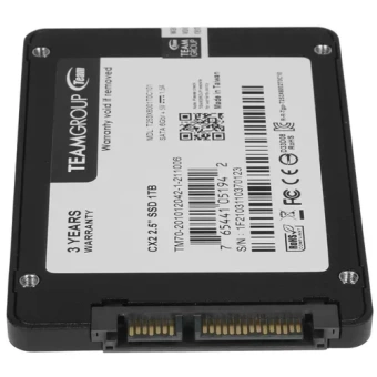 Твердотельный накопитель 1000GB SSD TeamGroup CX2  2.5” SATA3 R540Mb/s, W490MB/s T253X6001T0C101