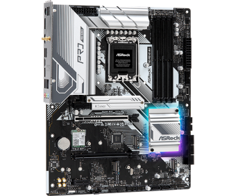 Материнская плата ASRock Z790 PRO RS WIFI LGA1700 4xDDR5 8xSATA RAID 4xM.2 HDMI DP eDP ATX
