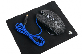 Мышь проводная игровая оптическая Defender Shock GM-110L (черный),USB,                                                                                          