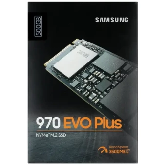 Твердотельный накопитель  500GB SSD Samsung 970 EVO Plus M.2 2280 R3500Mb/s W3200MB/s MZ-V7S500BW