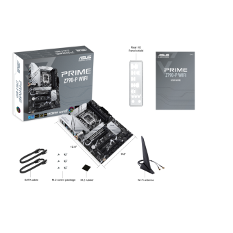 Материнская плата ASUS PRIME Z790-P WIFI LGA1700 4xDDR5 4xSATA3 Raid 3xM.2 HDMI DP ATX