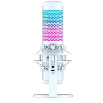 Настольный микрофон HyperX 519P0AA Quadcast S на подставке белый