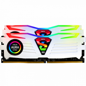 Оперативная память 32GB Kit (2x16GB) GEIL DDR4 3600MHz SUPER LUCE RGB WHITE GLWS432GB3600C18BDC