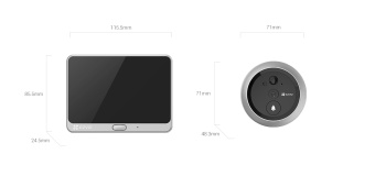 Комплект видеодомофона EZVIZ DP2C CS-DP2C-A0-6E2WPFBS