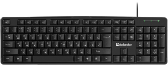 Клавиатура проводная Defender Next HB-440 (Черный), USB, ENG/RUS,стандарт, НОВИНКА!