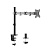 Настольный кронштейн Brateck LDT12-C012N для 1 монитора (13"-32")