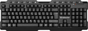 Клавиатура беспроводная Defender Element HB-195 USB (Черный), USB, ENG/RUS,стандарт