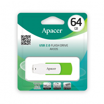 USB Flash drive 64 Gb Apacer AH335 USB 2.0 Зеленый