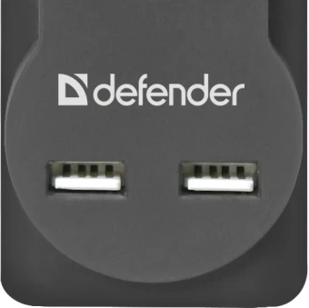 Сетевой фильтр Defender DFS 755 - 5,0 М, 2xUSB, 2.1A, 5 outlets