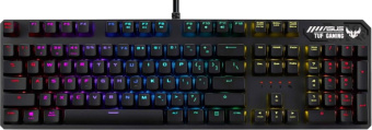 Игровая клавиатура ASUS RA05 TUF GAMING K3//RD/RGB/Aura Sync/переключатели трех типов: Blue, Brown и Red,90MP01Q0-BKRA00