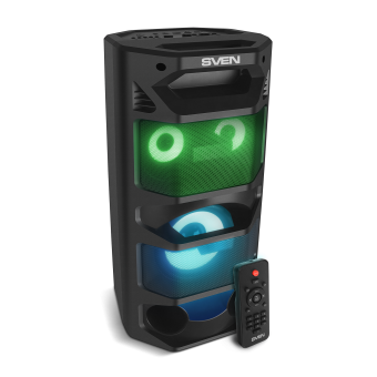 SVEN PS-670, черный, акустическая система (65W, TWS, Bluetooth, FM, USB, microSD, LED-display, RC)