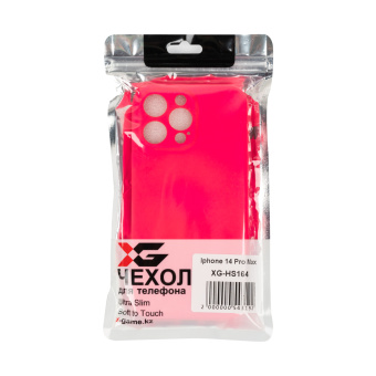 Чехол для телефона X-Game XG-HS164 для Iphone 14 Pro Max Силиконовый Розовый