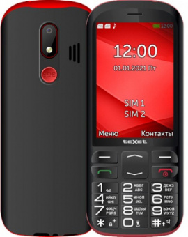                     Мобильный телефон Texet TM-B409 черный-красный