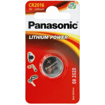 Батарейка дисковая литиевая PANASONIC CR-2016/1B