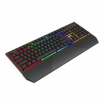 Игровая Клавиатура AOC GK200, 104 клавиш, RGB SHOW,  кабель 1,8м, USB2.0 GK200D32R