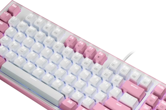 Клавиатура игровая механическая Redragon Hades, розовый
