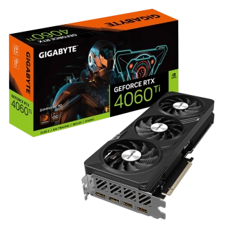 Видеокарта GIGABYTE RTX 4060TI 8G GAMING OC, 8Gb GDDR6, 128 bit, DisplayPort x2, HDMI x2, BOX