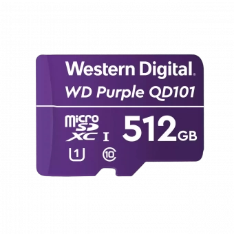 Карта памяти  512GB Western Digital Purple MicroSDHC Class 10 WDD512G1P0C