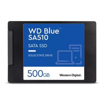 Твердотельный накопитель  500GB SSD WD BLUE SA510 2.5” SATA3 R555Мб/с W440Мб/с WDS500G3B0A