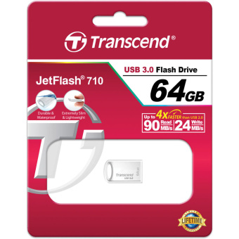 Transcend  TS64GJF710S, USB Flash Drive 64GB ''Silver'' USB3.0